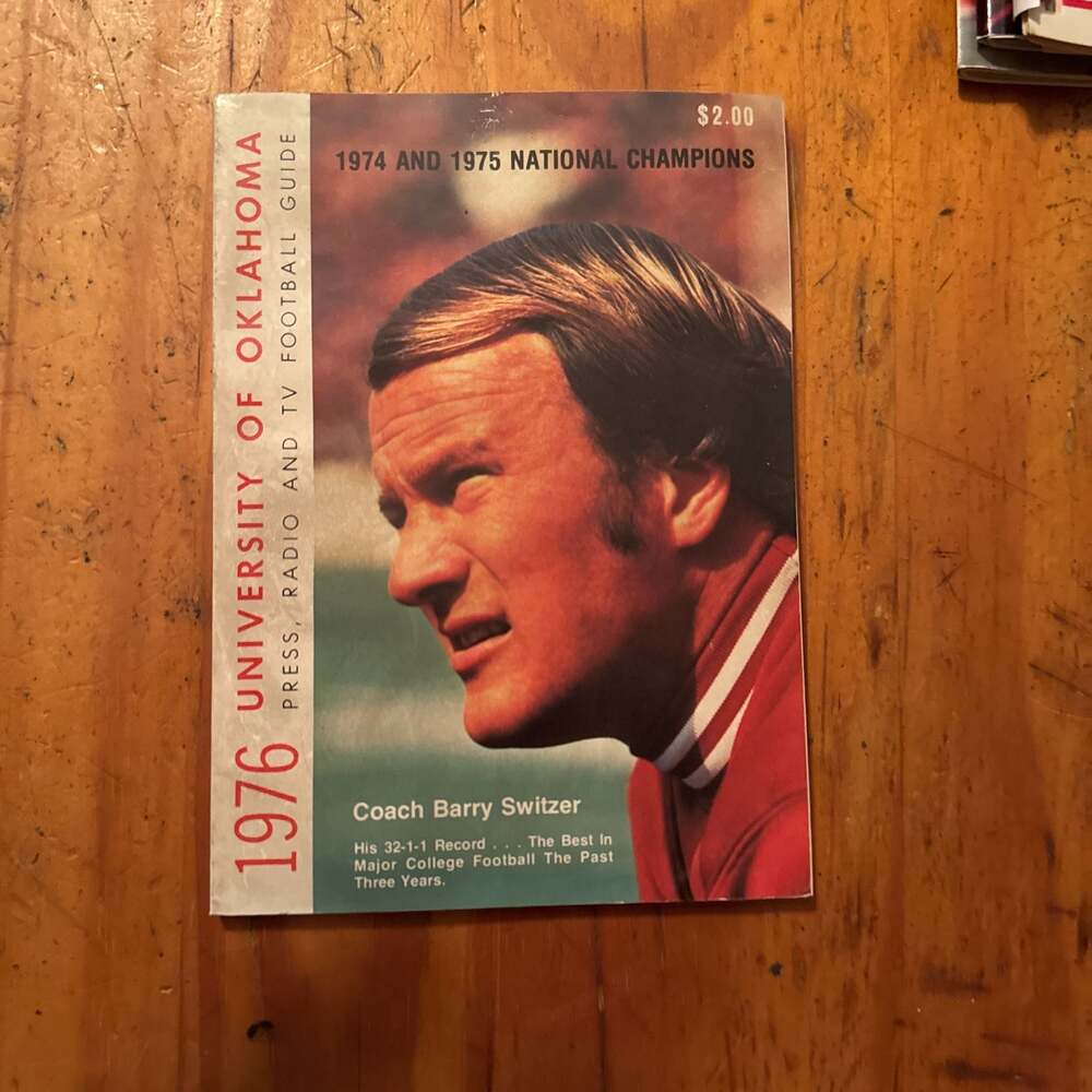 1976 Oklahoma Sooners Football Media Guide